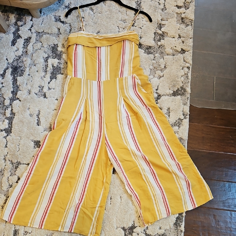 Striped Yellow Jumpsuit
